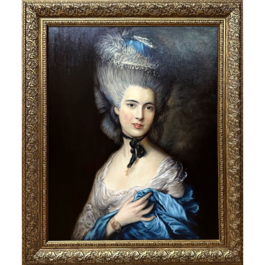 Томас Гейнсборо.  Дама в голубом.